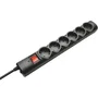 Trust Regleta 21059 con 6 Tomas de Corriente y Cable de 1.8m Negra